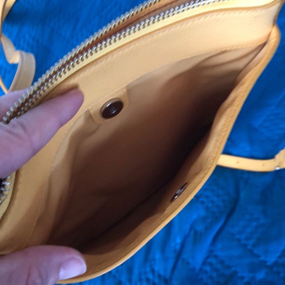 Coach yellow leather shoulder bag - Picture 5 of 6